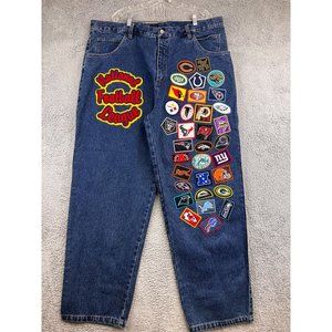 Reebok Mens Blue Jeans Size 42 NFL Football League